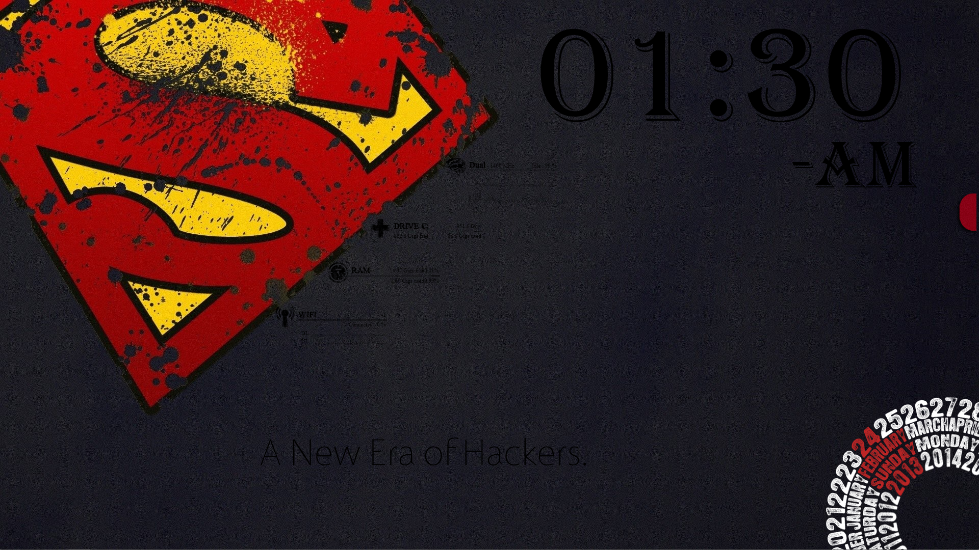 rainmeter clock