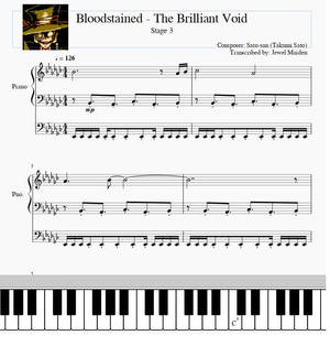 Bloodstained - The Brilliant Void (Stage 3) Sheet