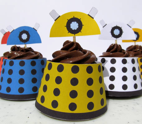 Dalek Cupcake Wrapper