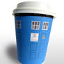 Tardis cover for disposable coffee cups