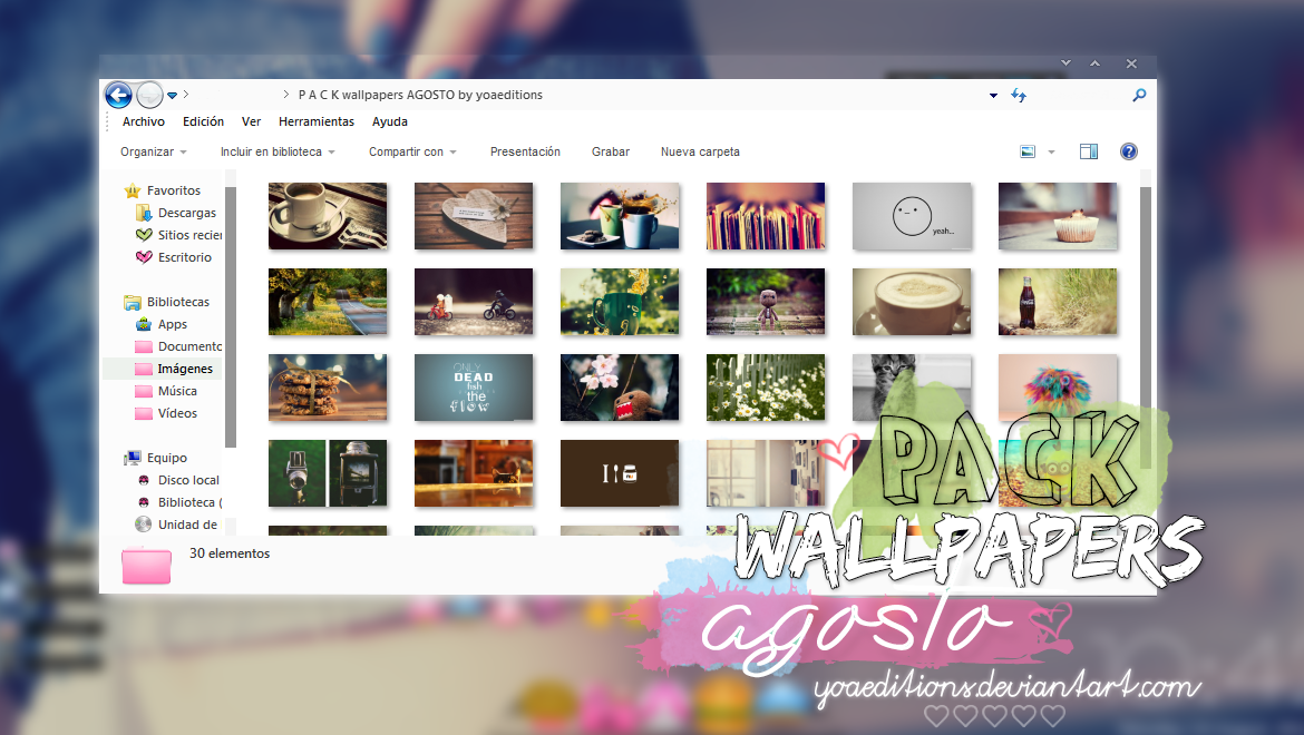 P A C K wallpapers AGOSTO by yoaeditions