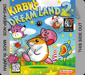 Kirby's Dream Land 2 custom Game Boy Label US PAL