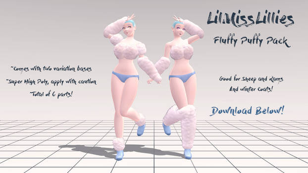 .:MMD DL:. Fluffy Puffy Pack