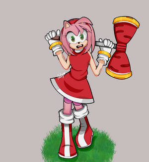 Amy Rose Full Render Timelapse, de RubyDrawsAFY