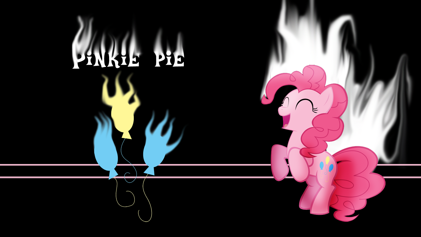 Pinkie pie glowfire wallpaper/desktop