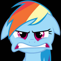 Rainbow Dash getting angry (20% angrier version)