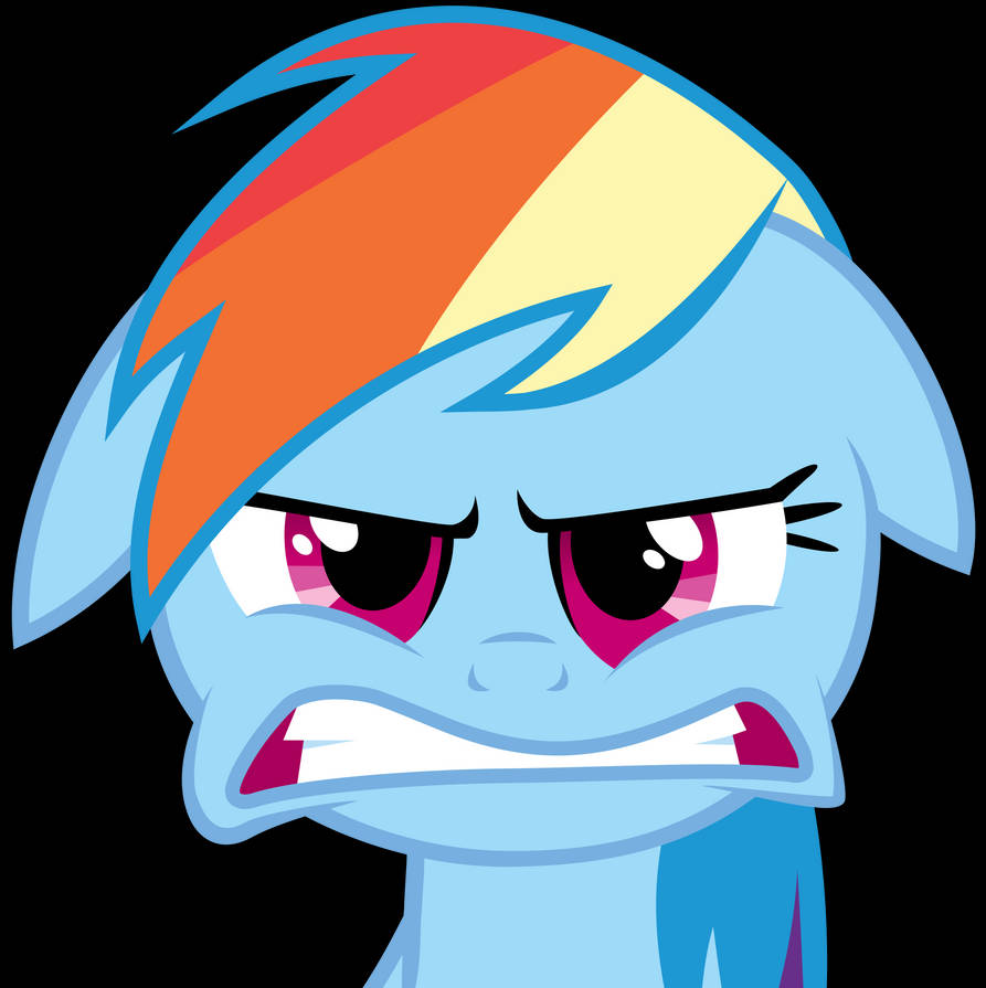 Rainbow Dash getting angry 20 angrier version by