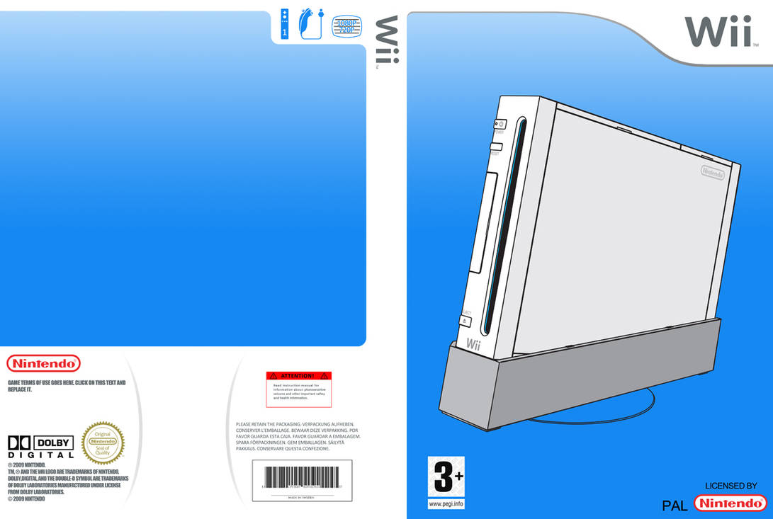 Wii cover template 600dpi by BlotarenSS on DeviantArt