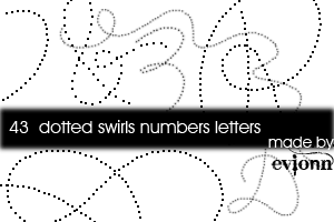 dotted swirls numbers letters by evionn on DeviantArt