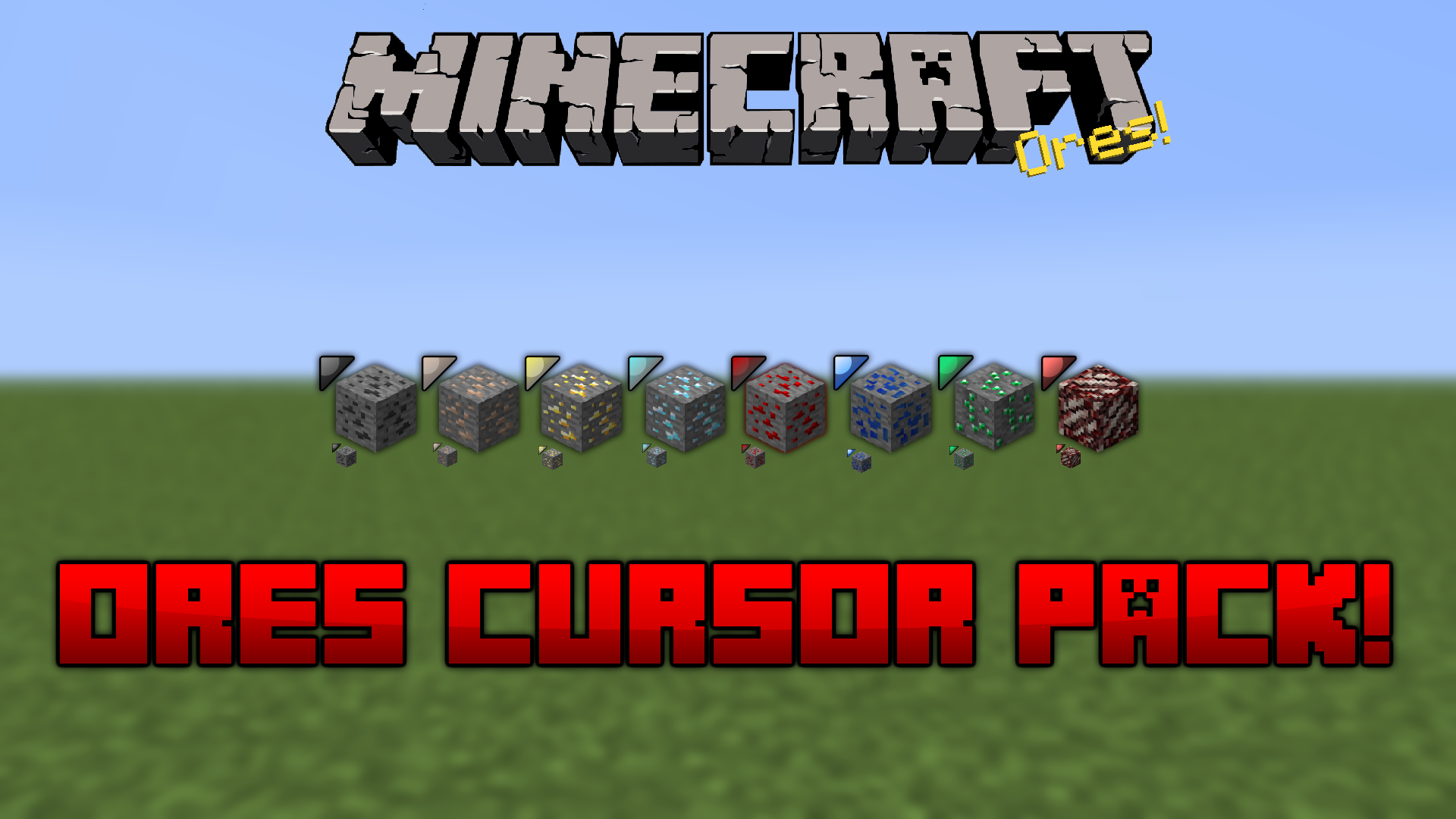 Minecraft Ores Cursor Pack