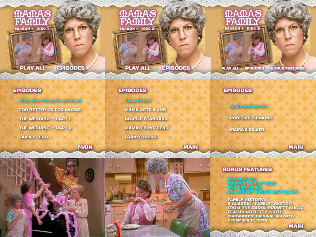 Mama's Family Season 1 DVD Menus by dakotaatokad on DeviantArt