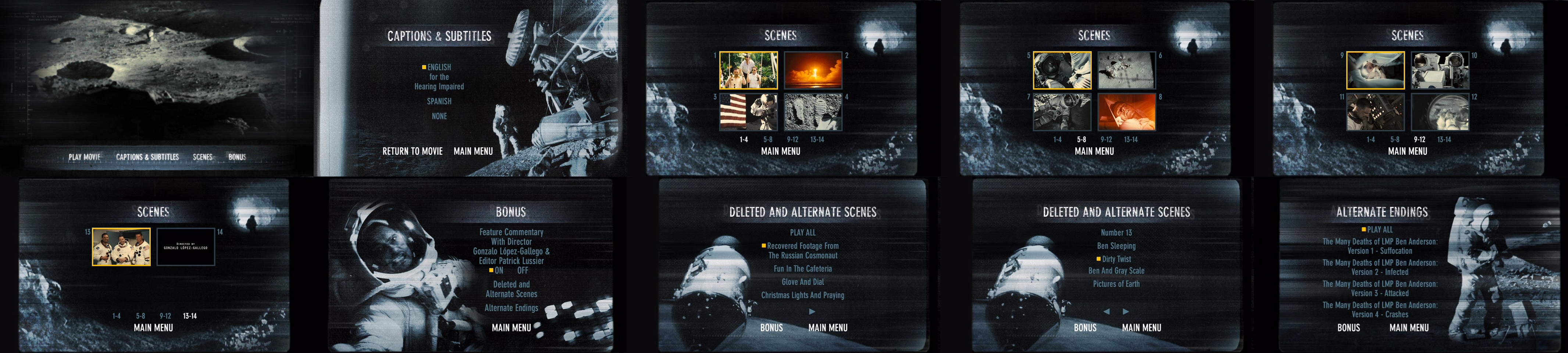 Apollo 18 DVD Menus