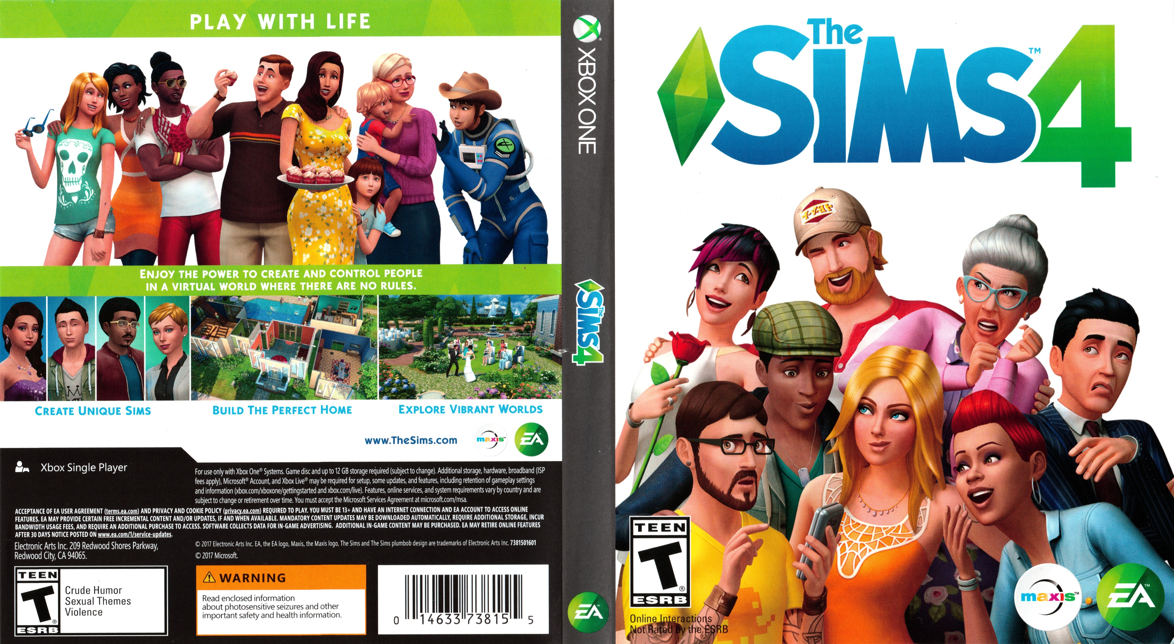 Sims 4 (Xbox One) Box-art by dakotaatokad on DeviantArt