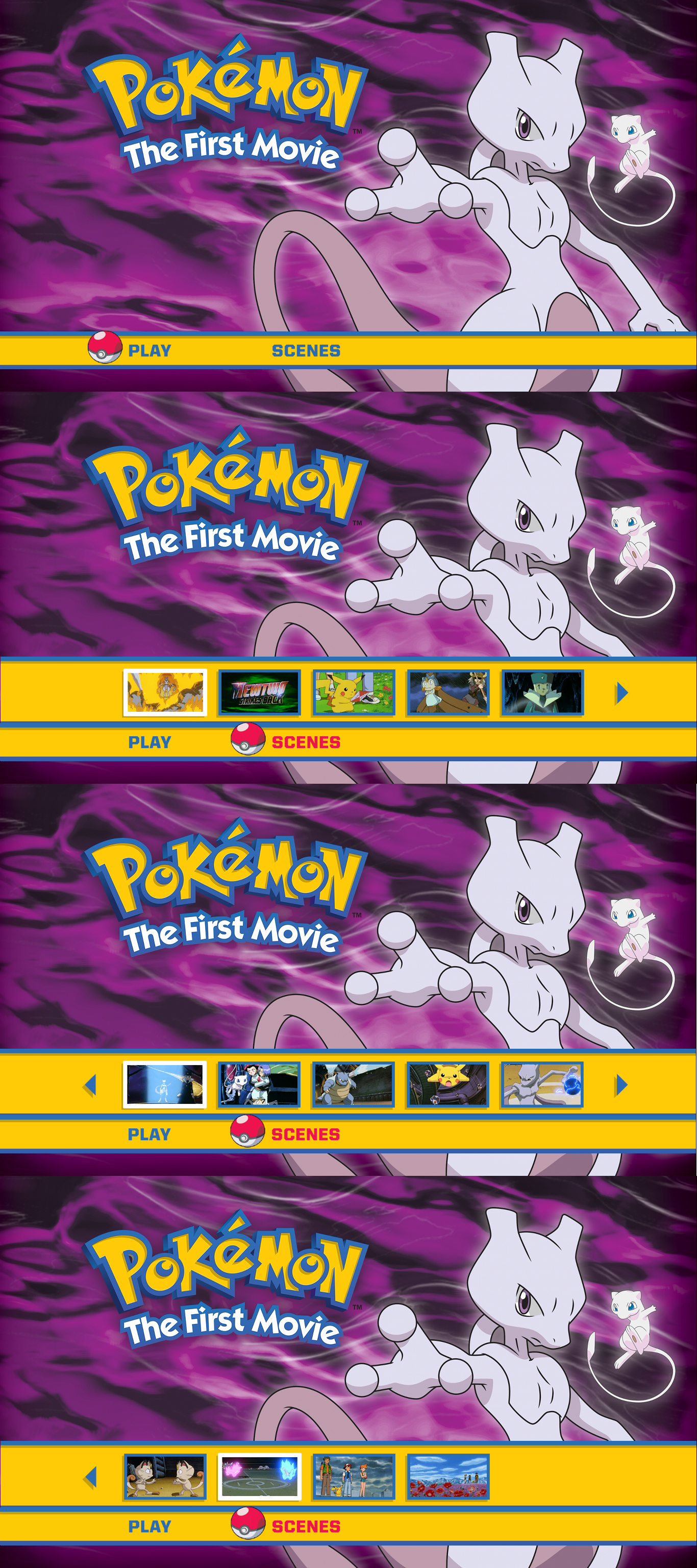 Pokemon The First Movie Blu Ray Menus By Dakotaatokad On Deviantart
