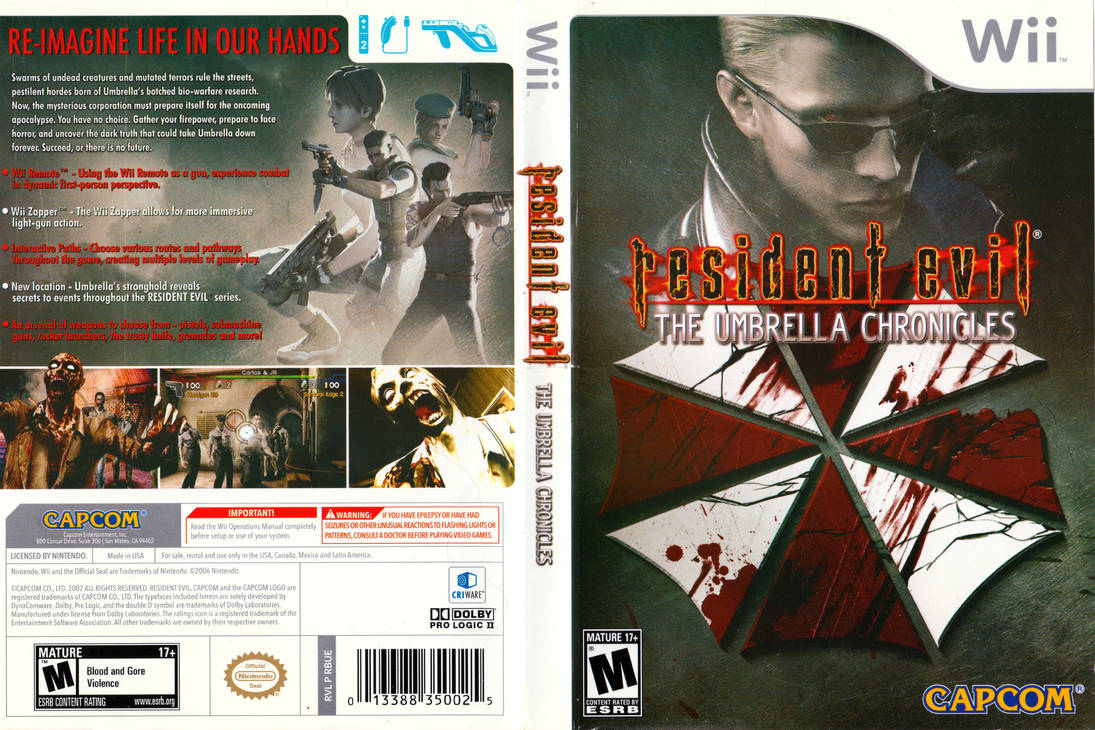 Resident Evil Umbrella Chronicles BoxArt (Wii) by dakotaatokad on DeviantArt