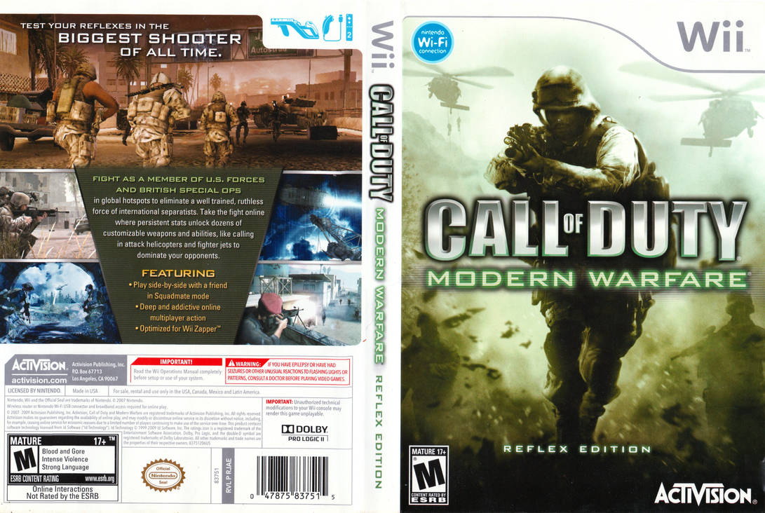 Call of Duty Moodern Warfare Boxart (Wii) by dakotaatokad on
