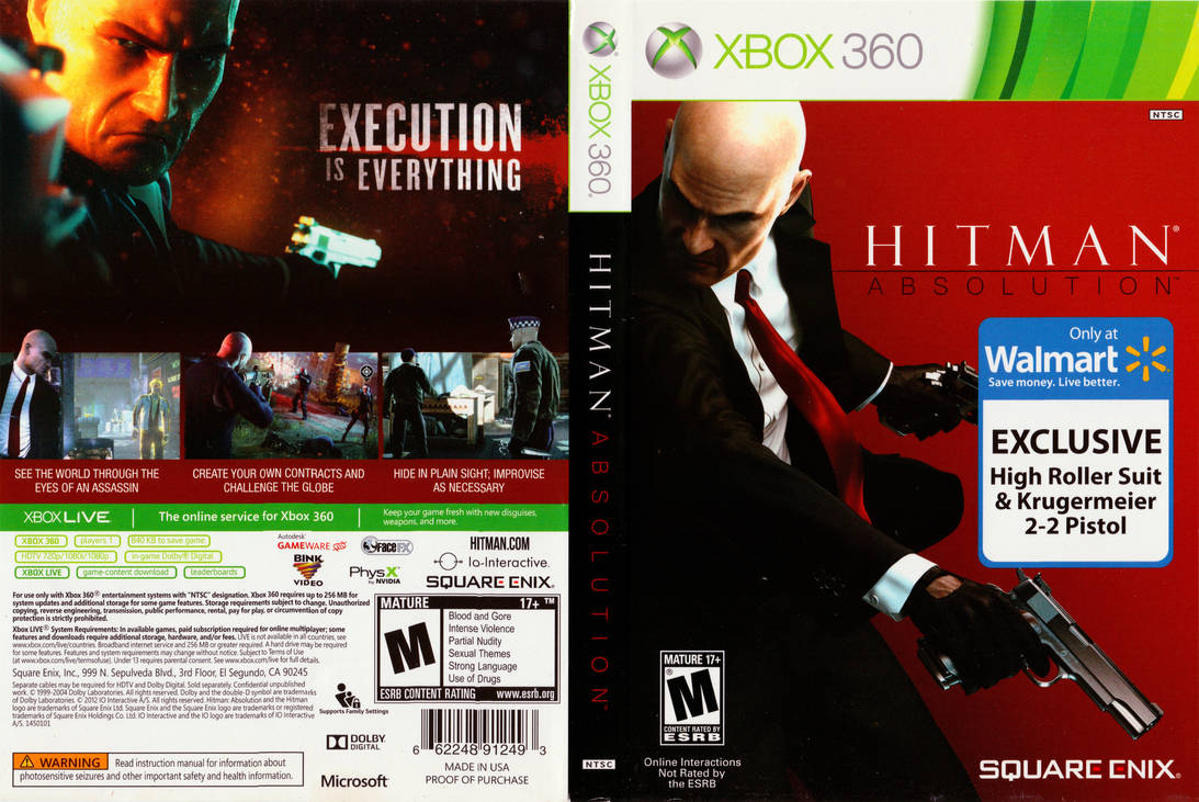 Hitman: Absolution Xbox 360/ One Digital Online - XBLADERGAMES