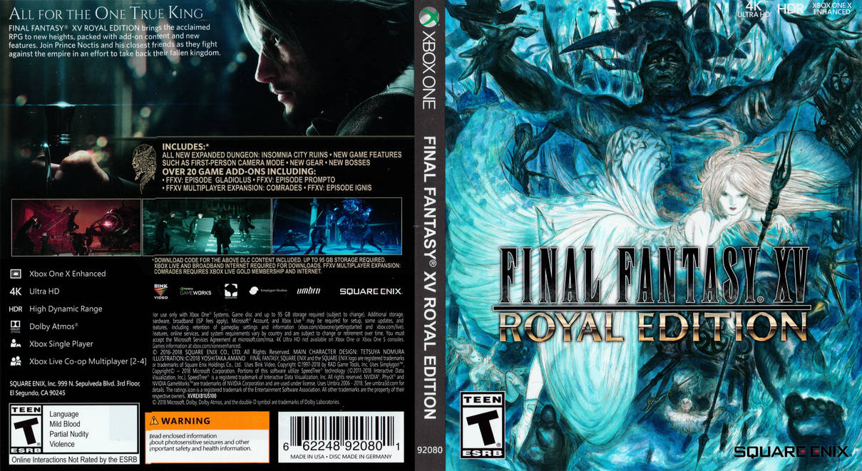Final fantasy xv royal edition xbox one digital code discount