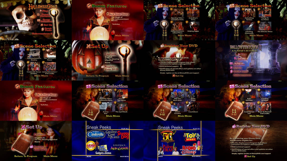 Halloweentown 2 Film Collection DVD Menus by dakotaatokad on DeviantArt