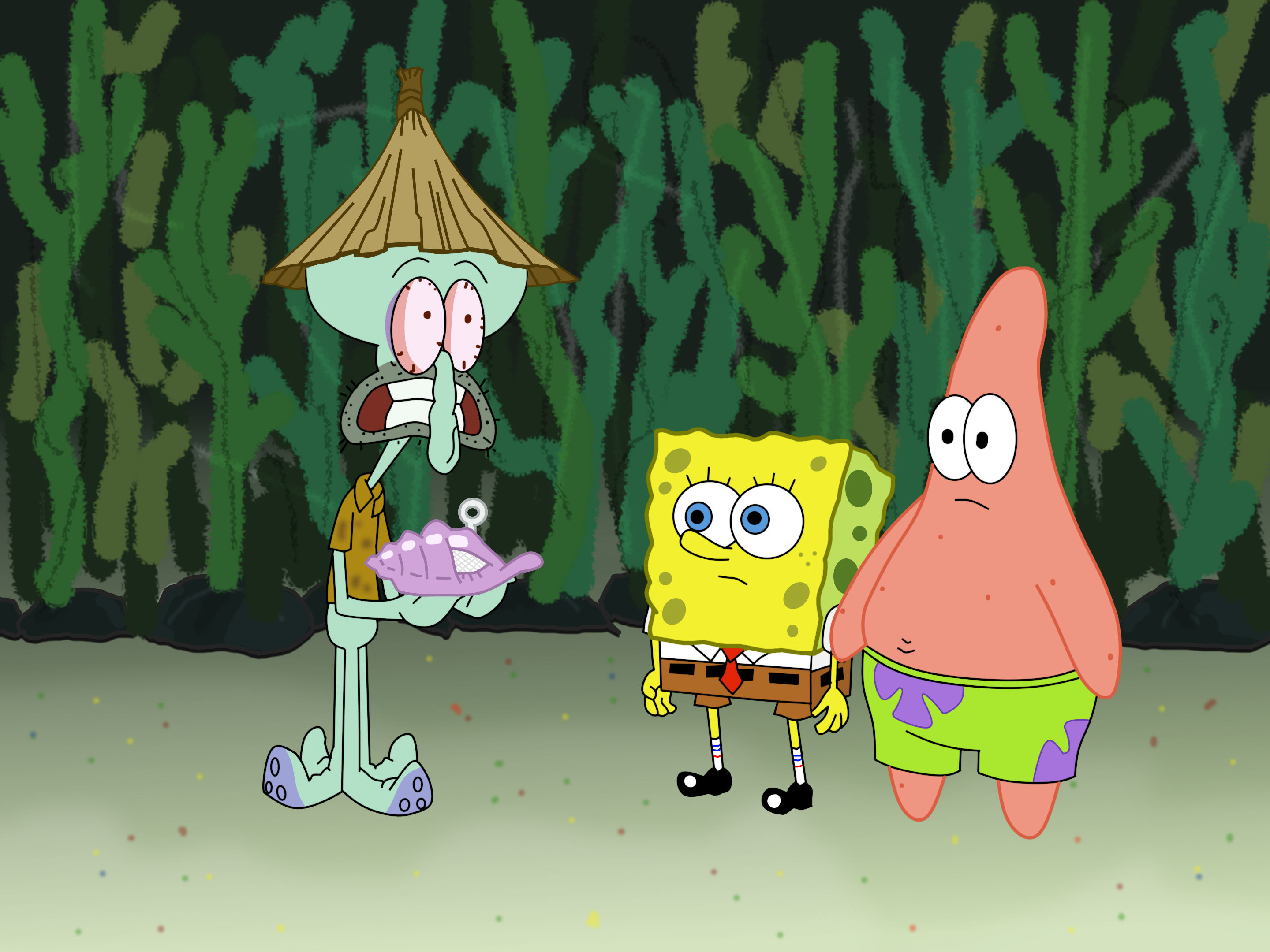Spongebob Moment The Magic Conch By Dakotaatokad On Deviantart
