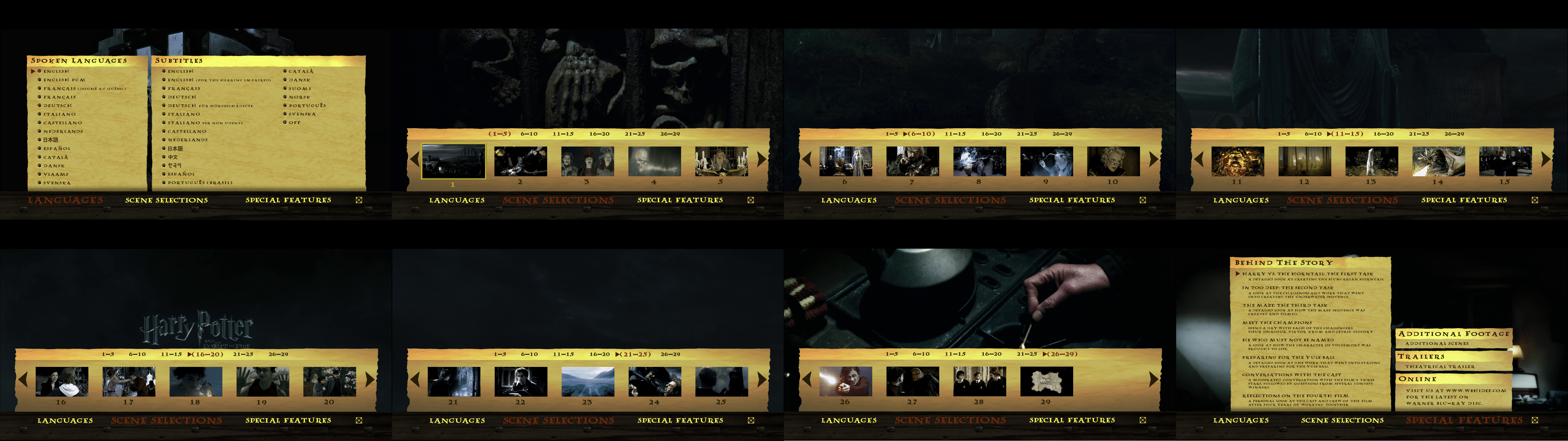 Harry Potter And The Goblet Of Fire Menus By Dakotaatokad On Deviantart