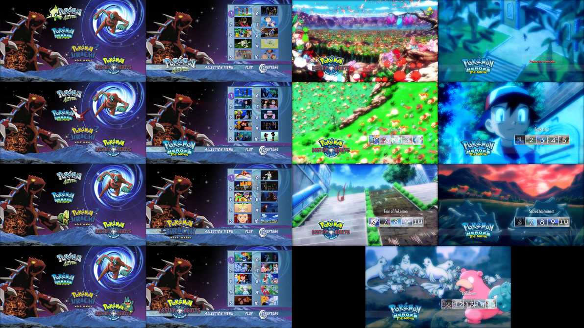 Pokemon Multi And Double Feature Blu-Ray Menus by dakotaatokad on ...