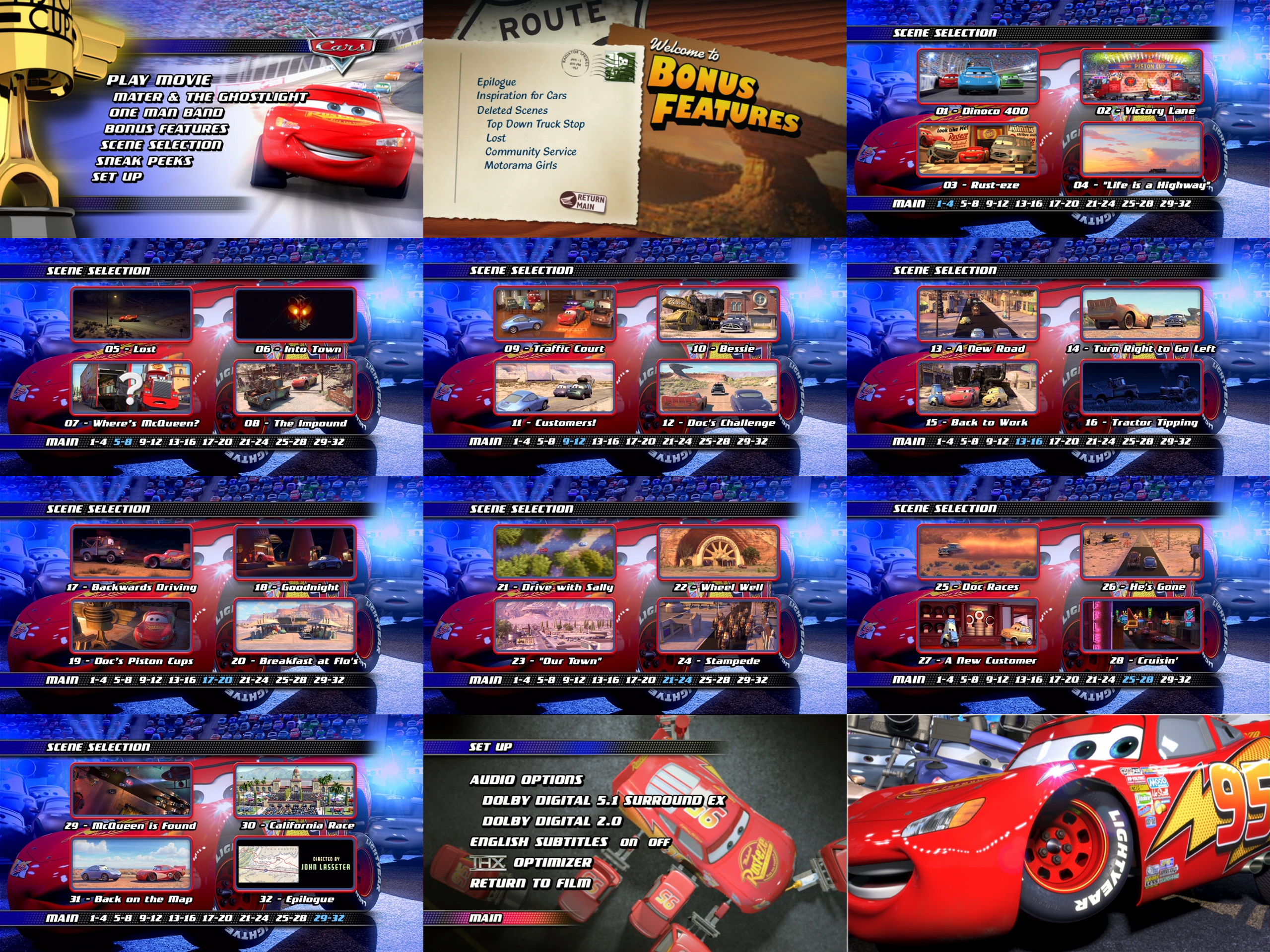 Cars 1 - DVD Menu [HQ] 