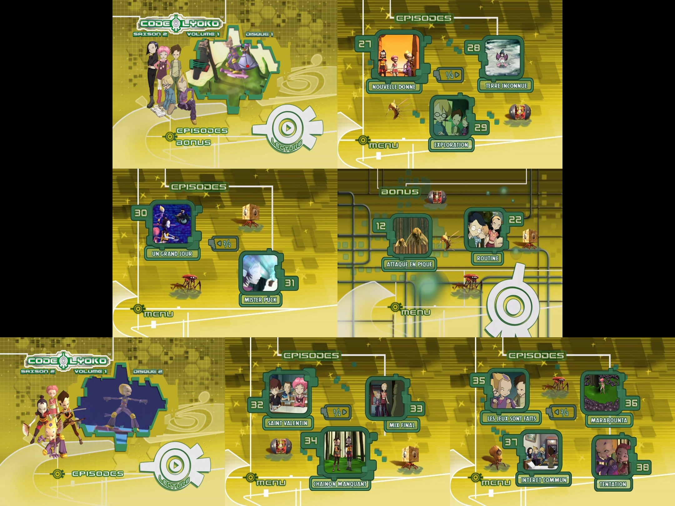 Code Lyoko Season 2 Vol. 1 (Canadian) DVD Menus by dakotaatokad on ...