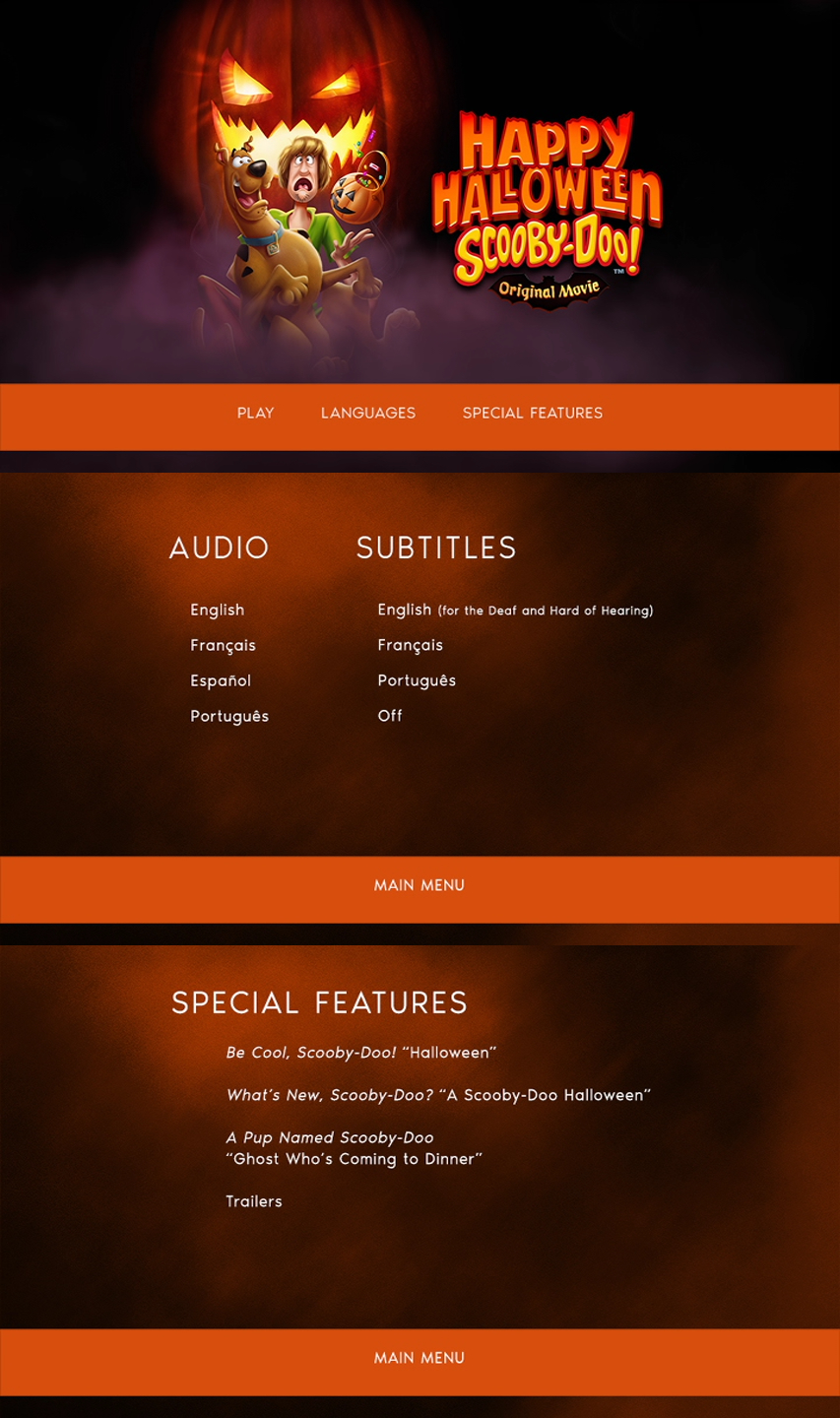 Happy Halloween, Scooby Doo! DVD Menus by dakotaatokad on DeviantArt