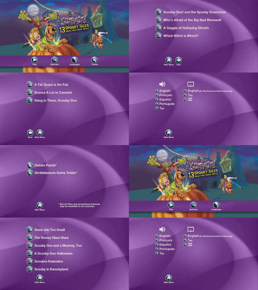 Scooby Doo 13 Spooky Tales DVD Menus by dakotaatokad on DeviantArt