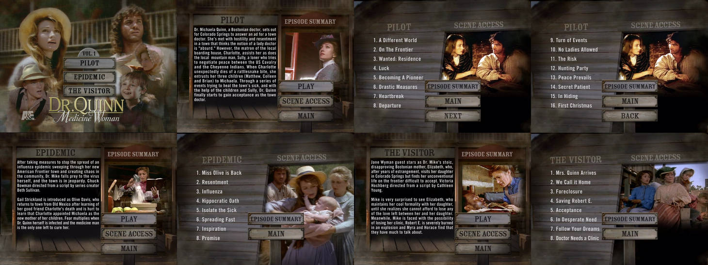 Dr. Quinn Medicine Woman Season One DVD Menus by dakotaatokad on DeviantArt