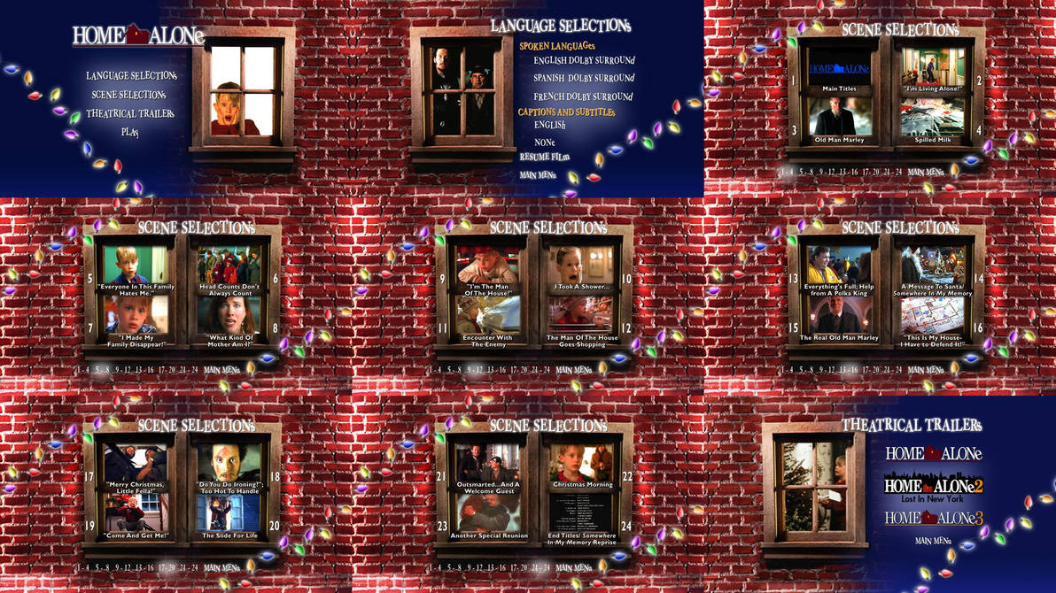 Home Alone 25th Anni. Ed. DVD And BluRay Menus by dakotaatokad on DeviantArt