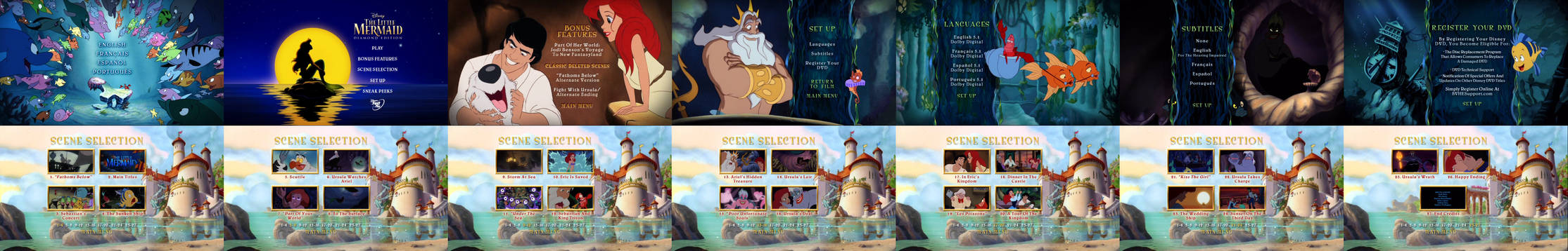 The Little Mermaid DVD And Blu-Ray Menus by dakotaatokad on DeviantArt