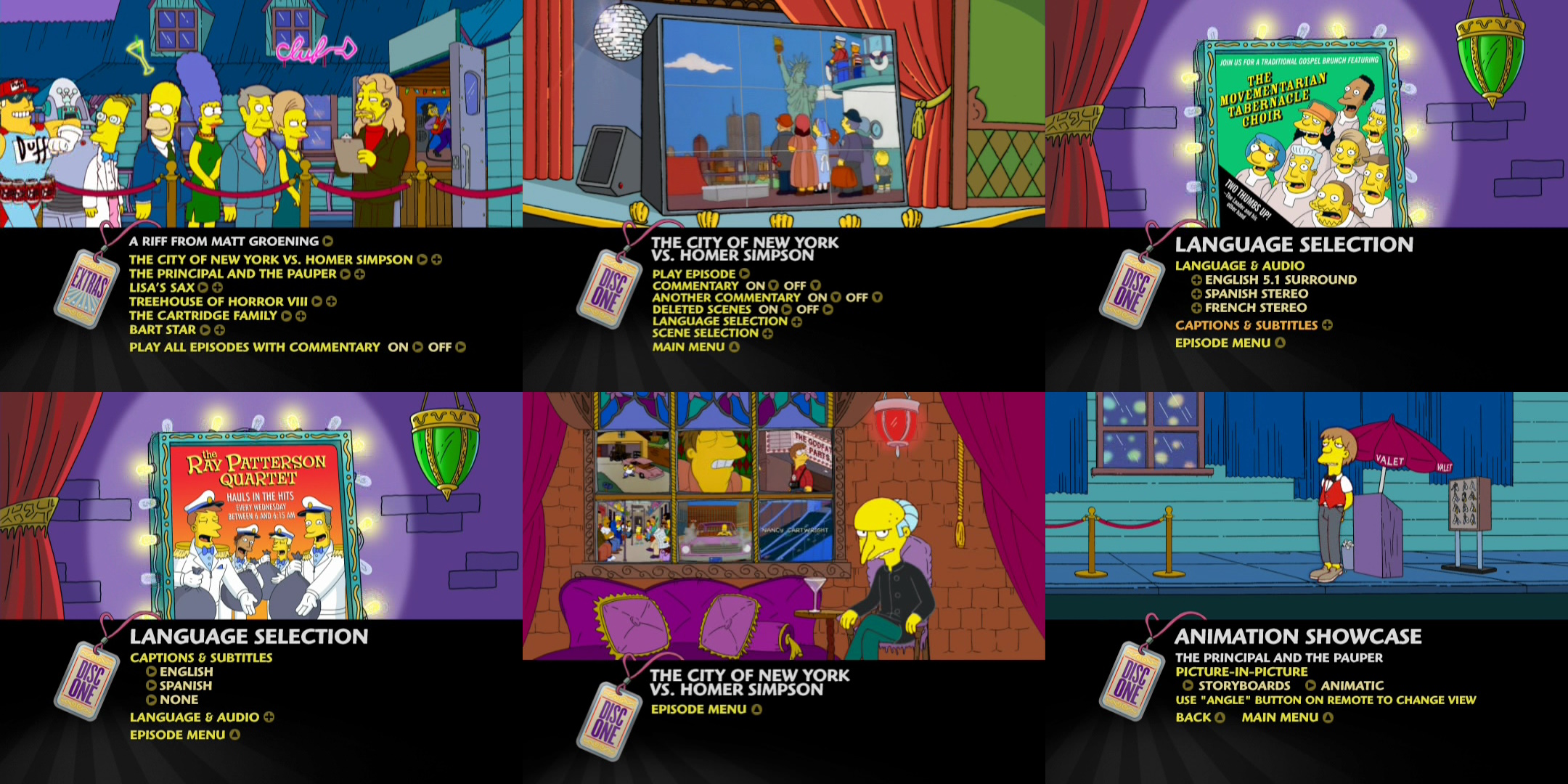 The Simpsons Dvd Menu The Simpsons Season 1 DVD Set: Preview Images