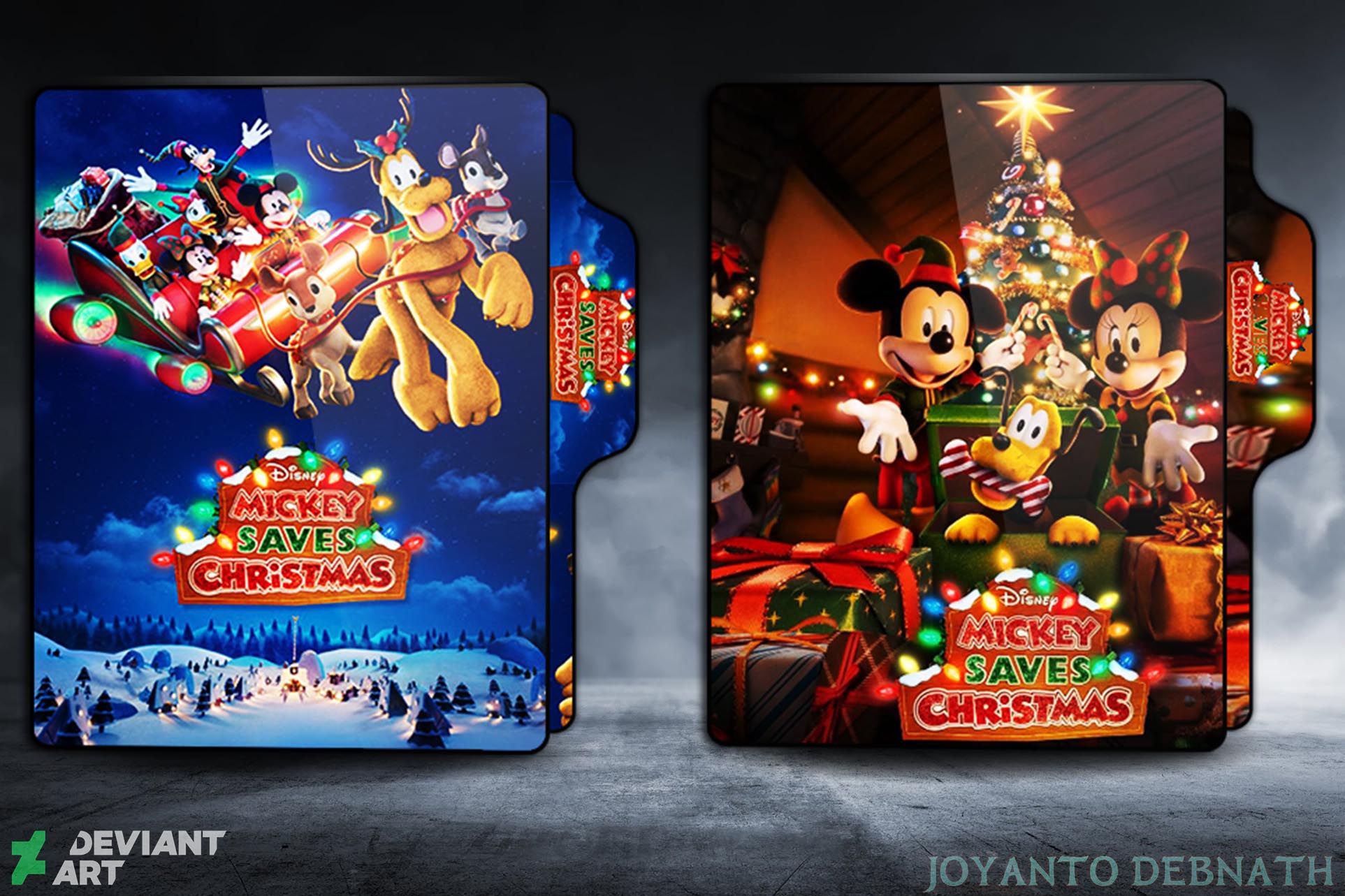 Mickey Saves Christmas Folder Icon by JoyantoDebnath on DeviantArt