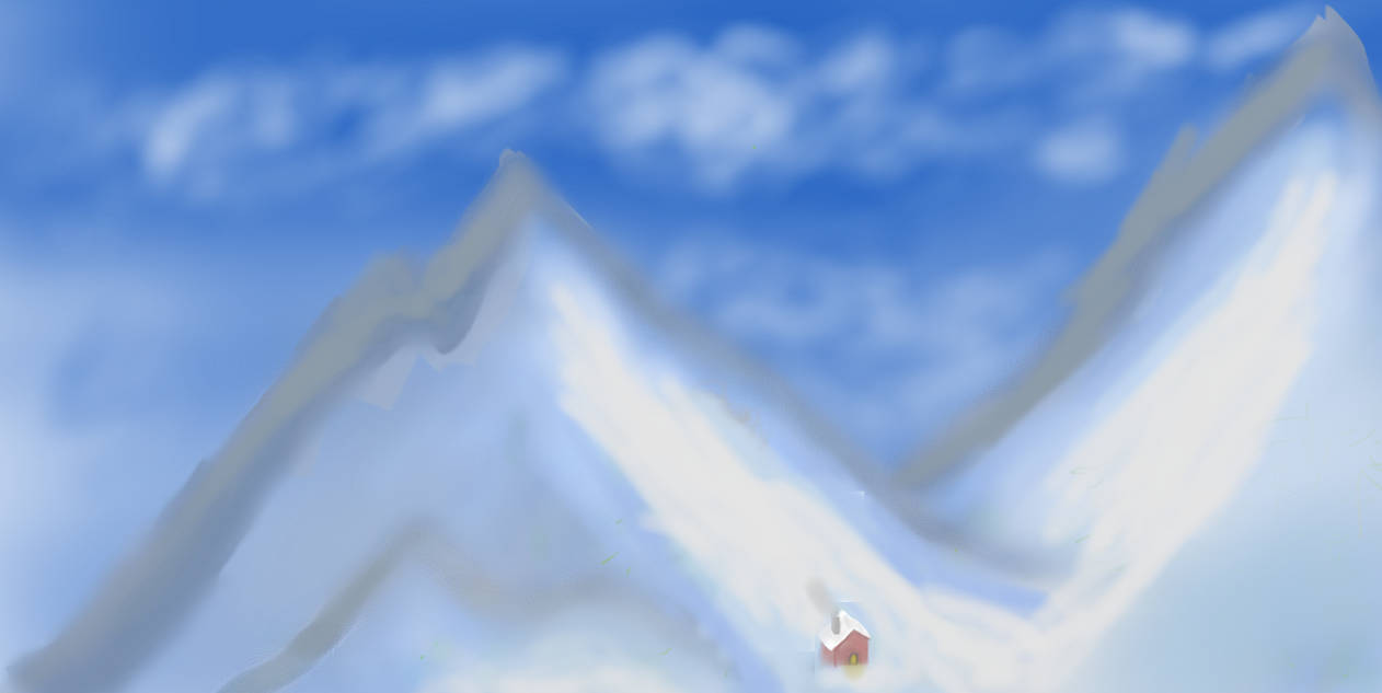 Snowy Mountain Cabin by WondermacKenzie on DeviantArt