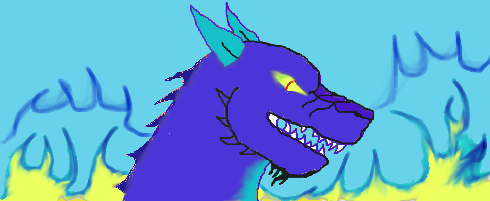 Blue Flame Dragon 1