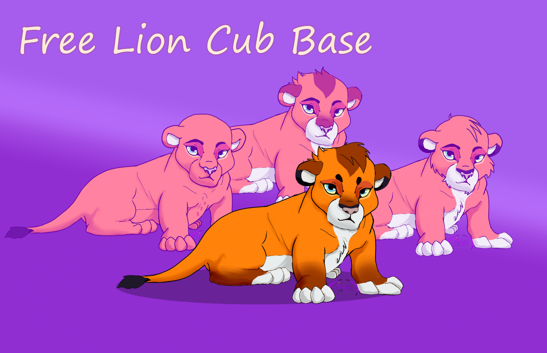 Lion Cub Base by SangFe on DeviantArt