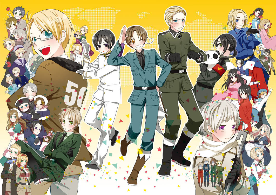 Страны в виде людей 18. Хеталия аниме. Hetalia Axis Powers аниме. Hetaliya. Хеталия Axis Powers