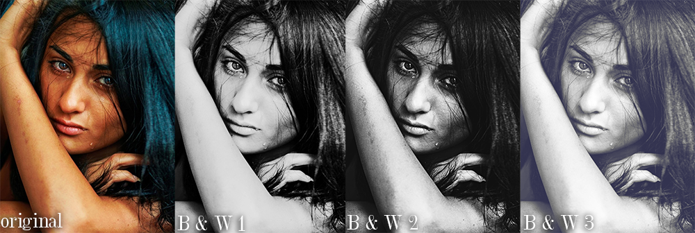 Black and White Photoshop Actions