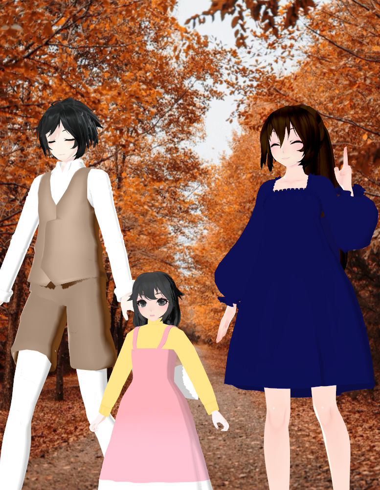 taking a walk for a autumn trees by AnnoraMMD on DeviantArt