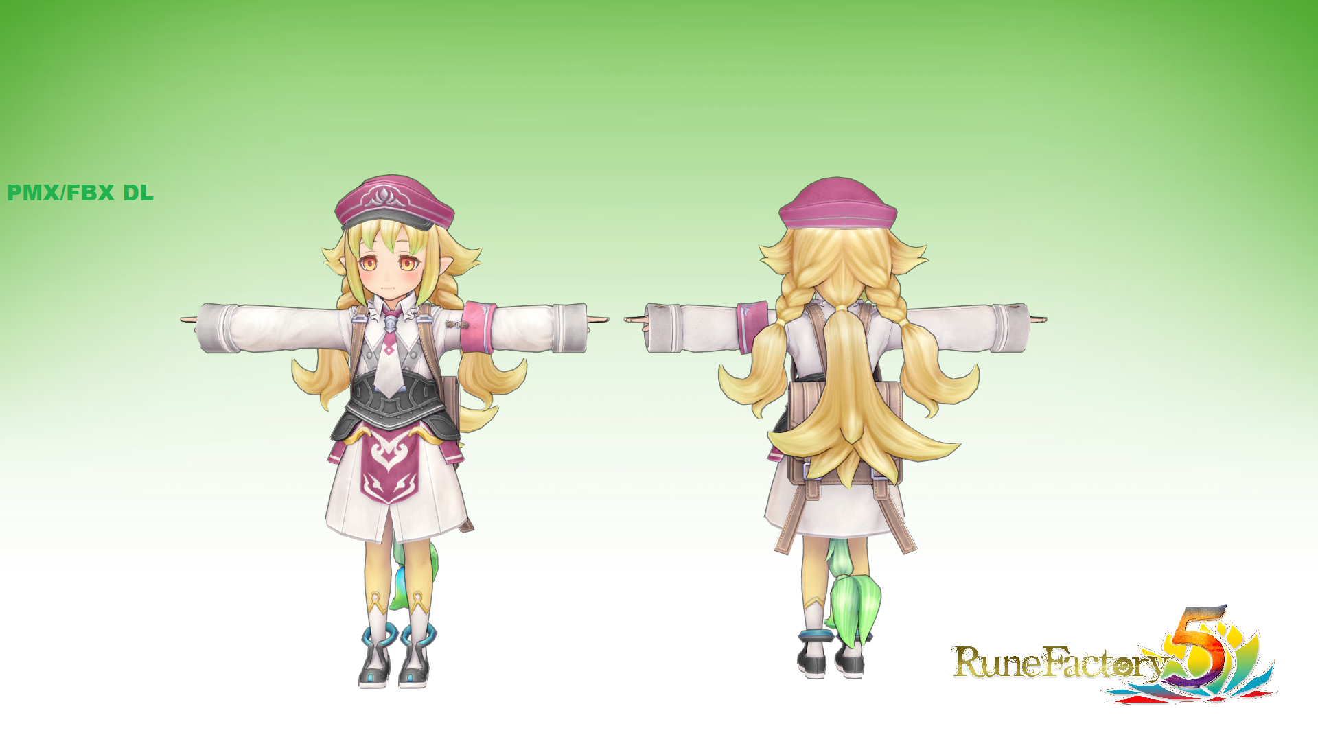 Livia Rune Factory 5 Model DL by llske7chll on DeviantArt