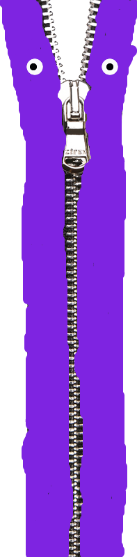 Zipants the Plush Purple Zipper (1, Rue Sesame) by IsaacHelton on ...