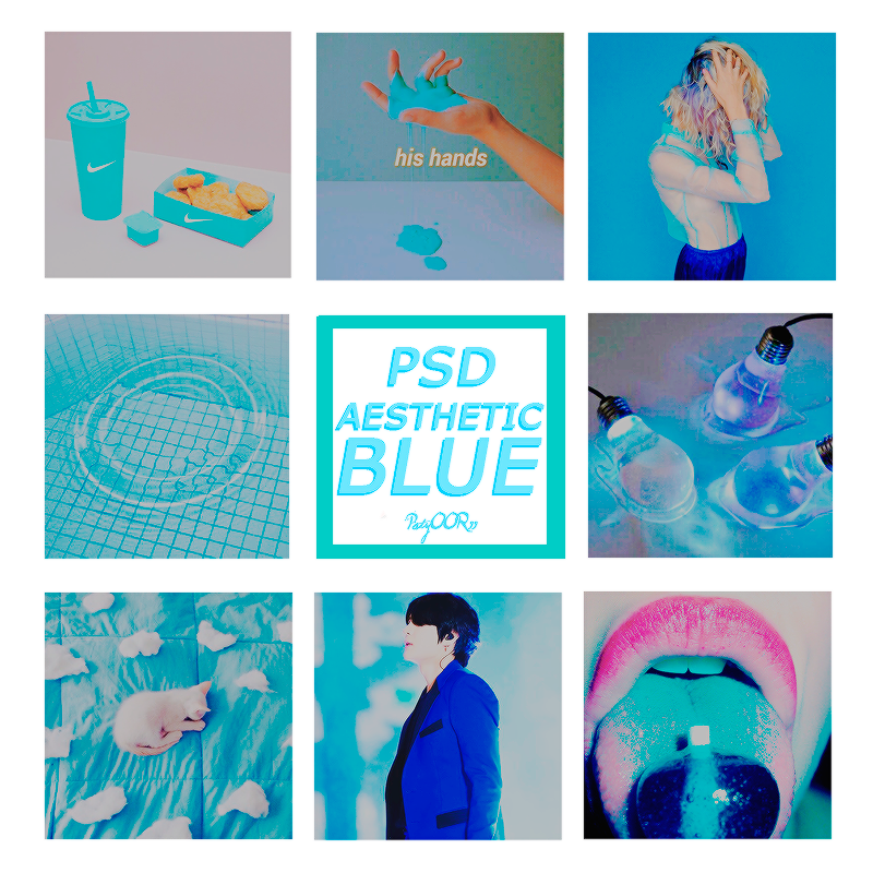 Download +PSD Aesthetic Blue by PatyOOR99 on DeviantArt