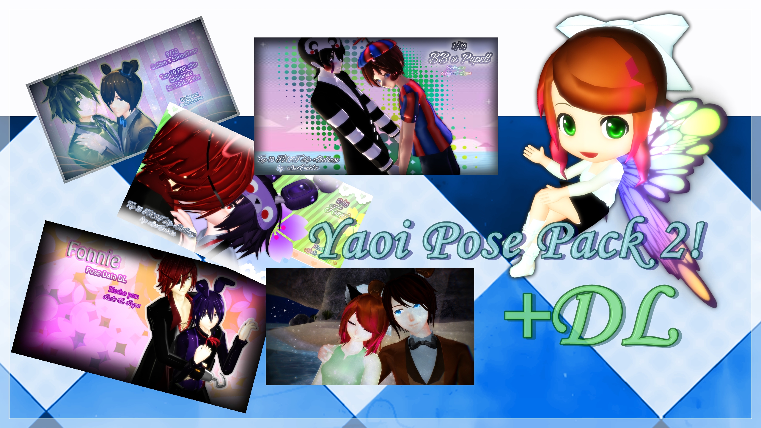 Yaoi Pose Pack 2 +DL by candlehead99 on DeviantArt