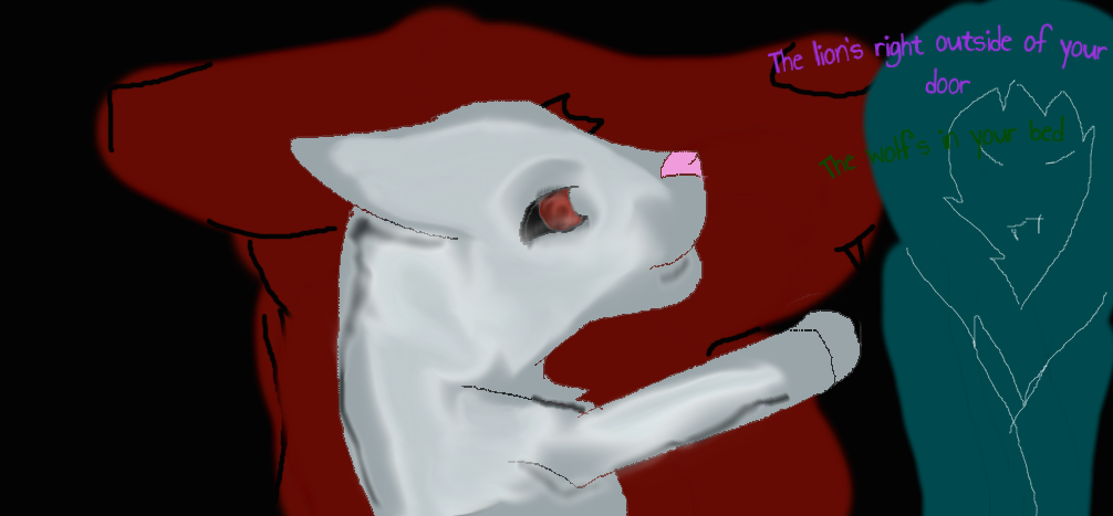 The Lion and the Wolf by SmokepawSheWolf on DeviantArt
