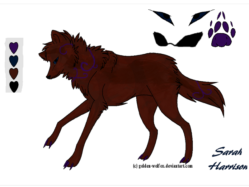 Sarah Harrison Ref Sheet by SmokepawSheWolf on DeviantArt