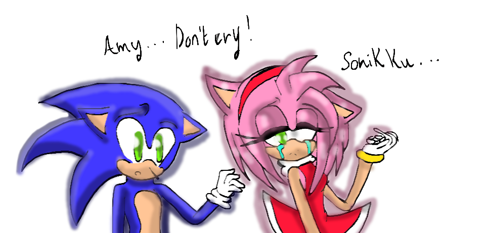 Sonamy Don T Cry Amy By Harmonyosiia On Deviantart