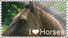 I Love Horses Stamp
