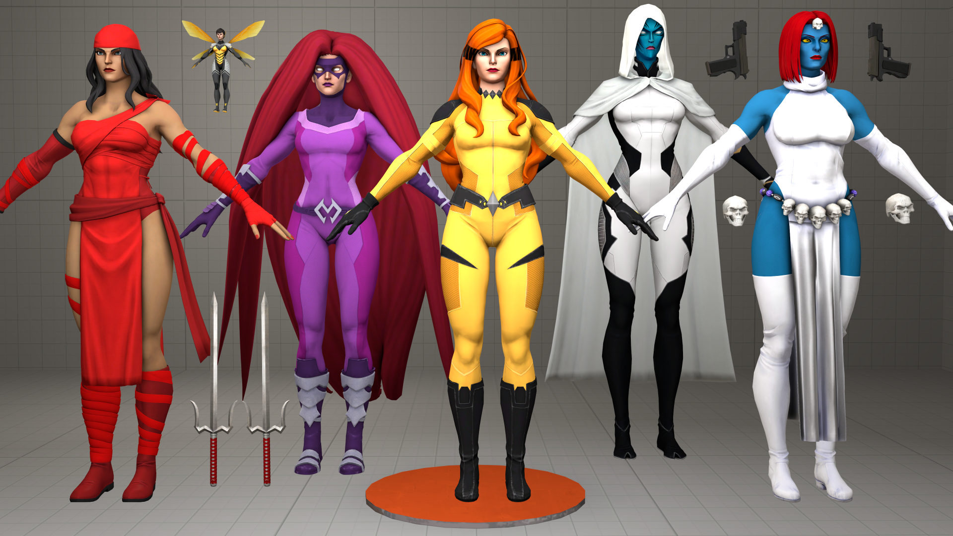 [SFM DOWNLOAD] More Ultimate Alliance 3 Girls by HighOnWire on DeviantArt